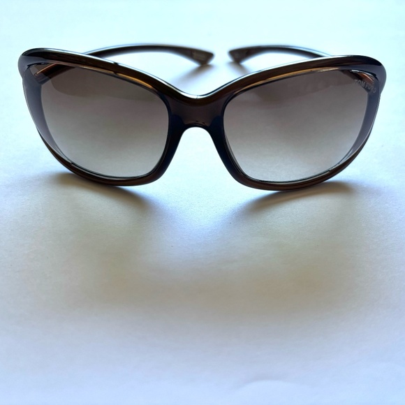 Tom Ford Jennifer dark brown and gold accent sunglasses - Picture 3 of 6